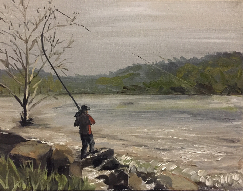 Fisherman at Cooks Landing